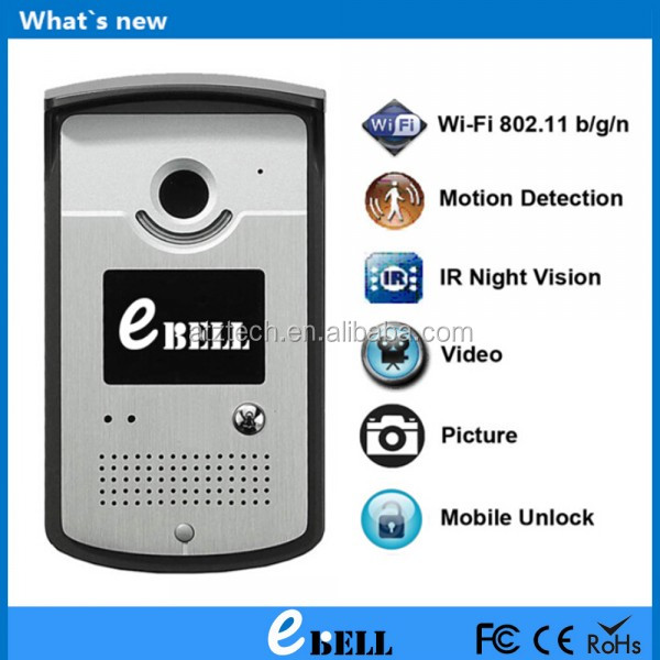 Atz pnp プラグ & プレイ ネットワーク ir ワイヤレス ビデオ ドア 電話スマート ip ドアベルカメラ送料アンドロイド & ios app E-ベル 問屋・仕入れ・卸・卸売り