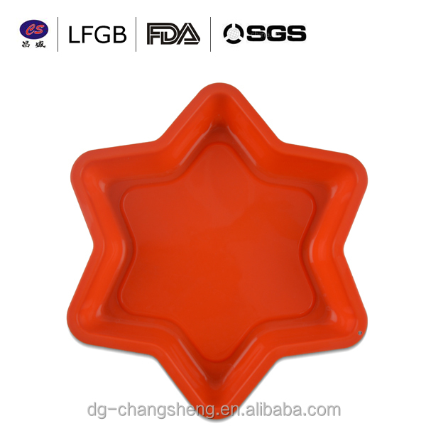 silicon Chocolate silicone tray star cake pan Silicone baking large pan for cake
