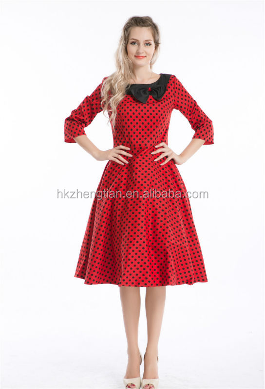 Red pinup dress crinoline