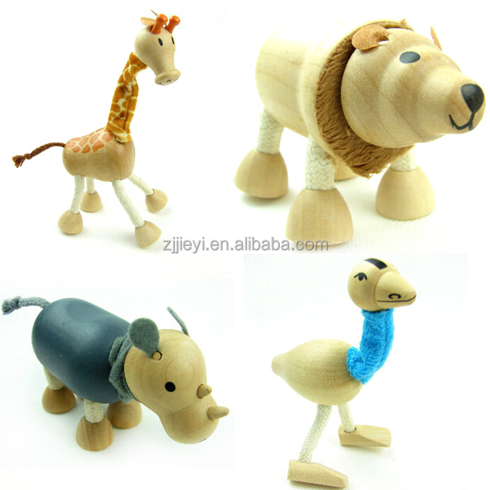 卸売jieyi愛らしい動物の木製の赤ちゃんのおもちゃ問屋・仕入れ・卸・卸売り