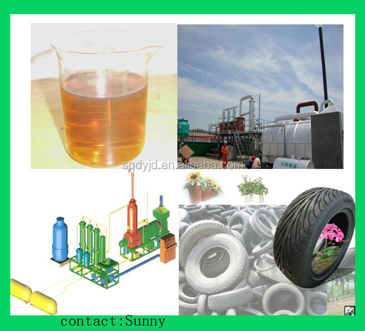 Waste Tyre To Oil Recycling Plant Top Quality Competitive Price 10Ton Capacity