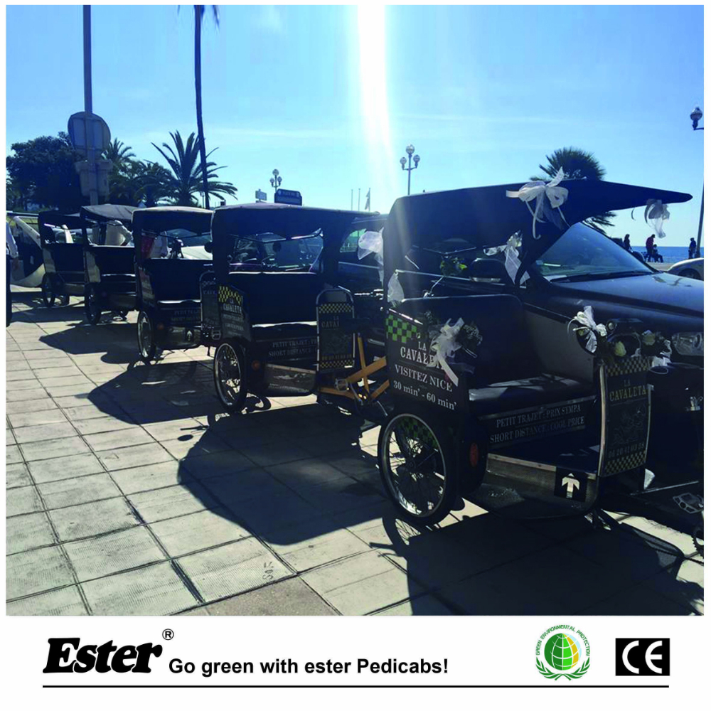 three wheel electric pedicab/electrico bicicleta