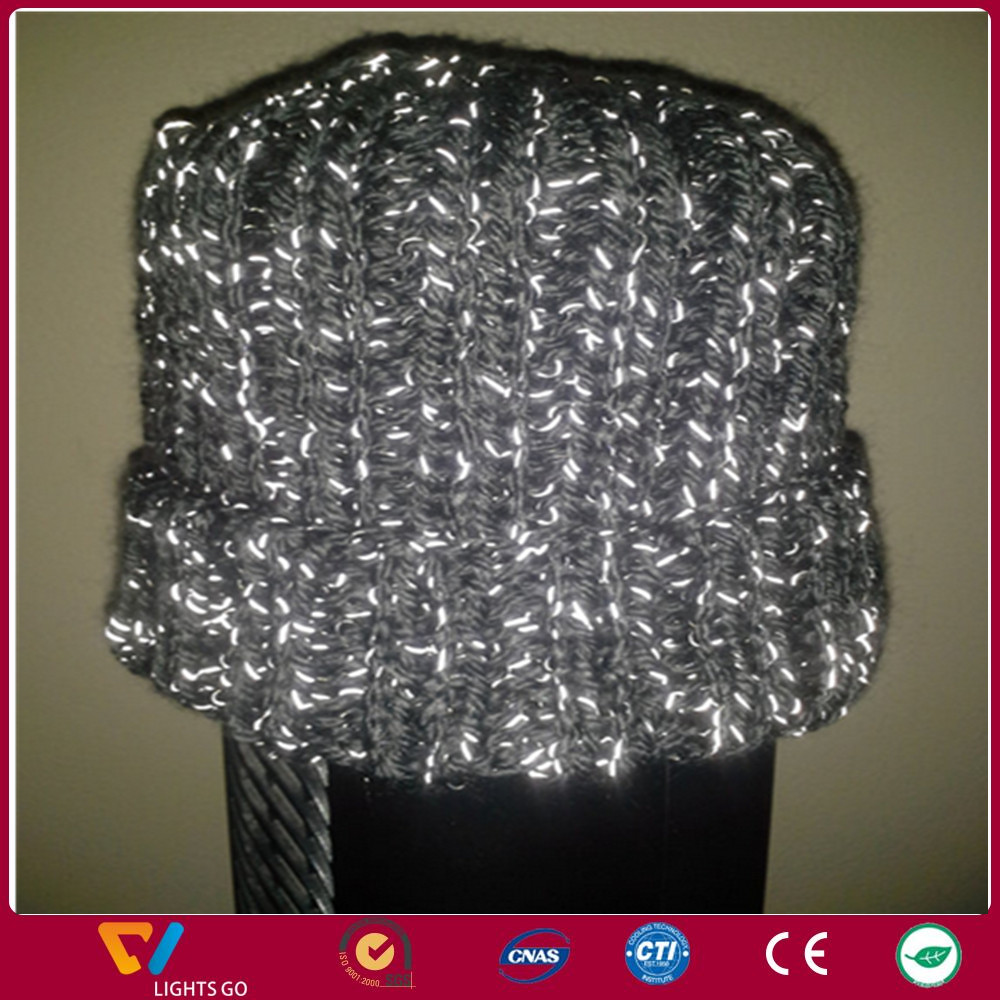 high visibility polyester reflective thread Feature and silver Pattern reflective tape dog collar thread