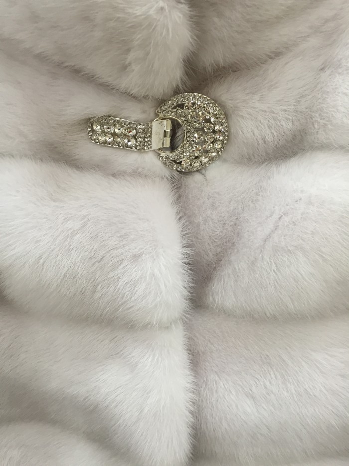 新しいレディースリアル取り外し可能なミンクの毛皮パーカー花嫁ロングコート暖かいトレンチ冬のジャケット生き抜く仕入れ・メーカー・工場