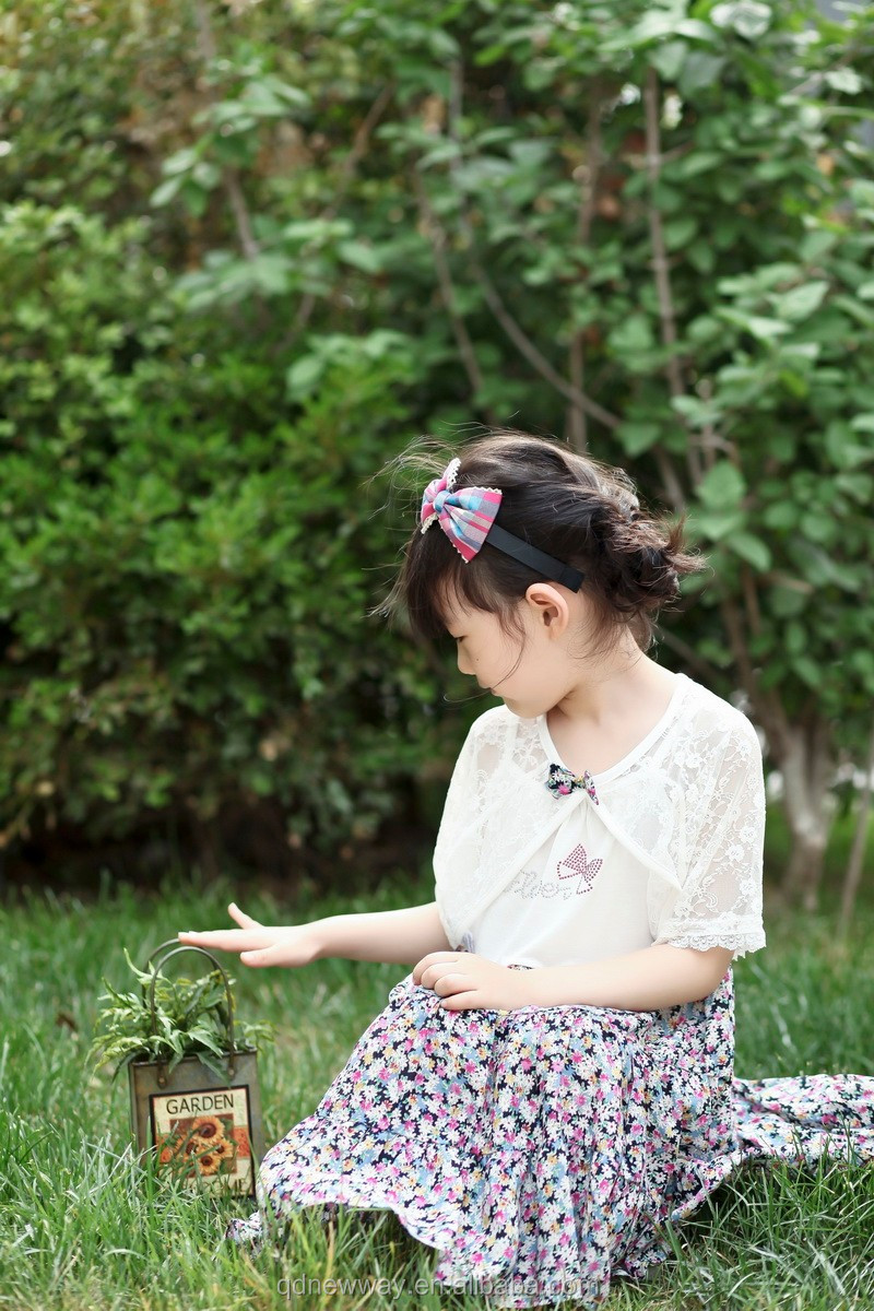 2016夏花softtextile赤ちゃん女の子服パーティードレス子供在庫仕入れ・メーカー・工場