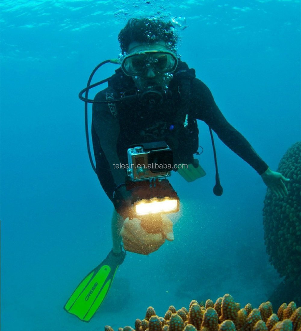 ダイビング防水led pov光で水中30メートル用行くプロhero4/3 +/3、sjcam、xiaomi yiアクションカメラ仕入れ・メーカー・工場