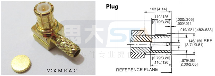 Rfコネクタmcx75オーム直角圧着プラグrg-179用mcxコネクタ仕入れ・メーカー・工場