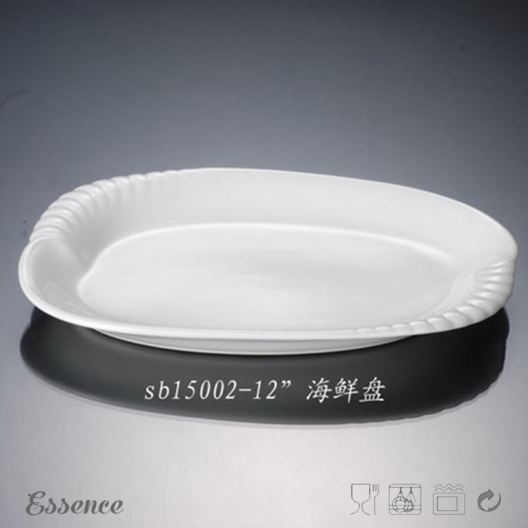 ユニークなデザイン安い人気ホワイト磁器プレート仕入れ・メーカー・工場