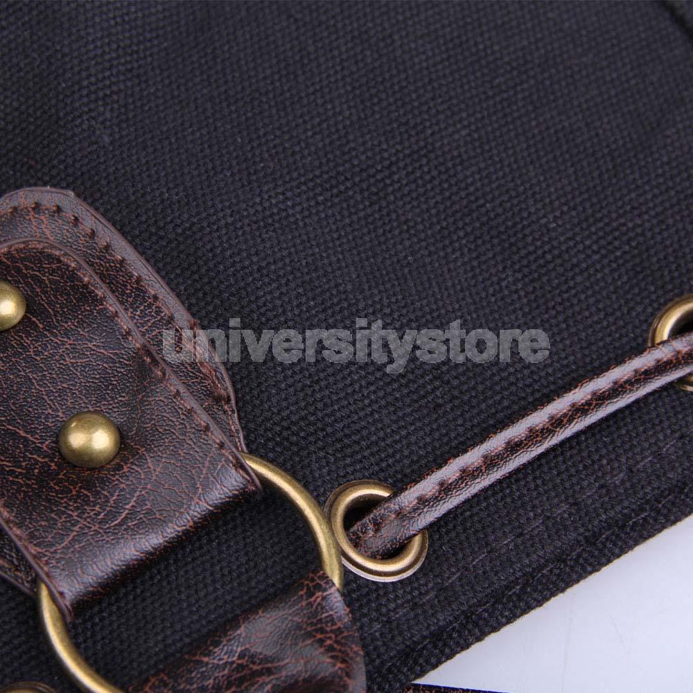 Korea Style Women Multi-pocket Canvas Cross Body Shoulder Bag Handbag