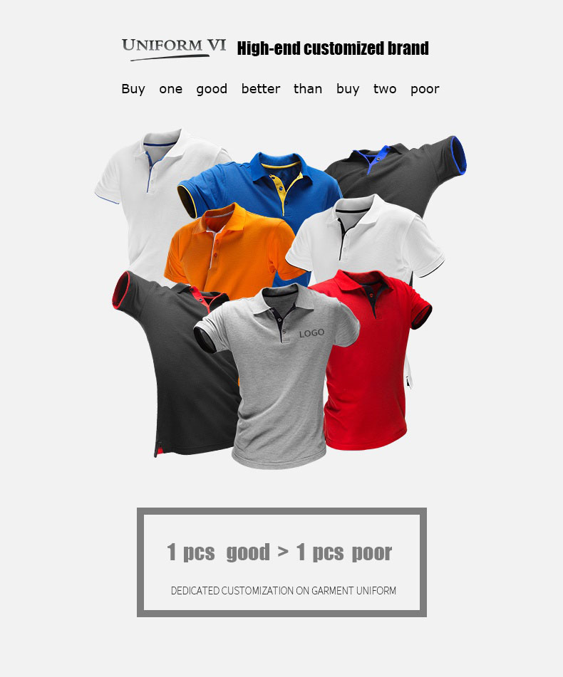 Custom Brand Name Design Color Combination Towel Men's Polo Tshirt 100