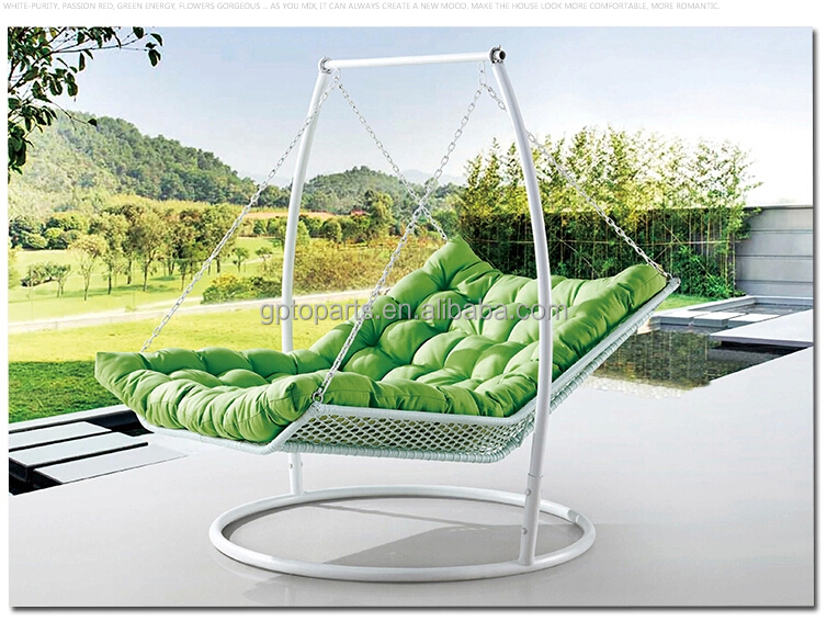 2015 New Product !!romantic 150cm Garden Swing Bed For Double Seats