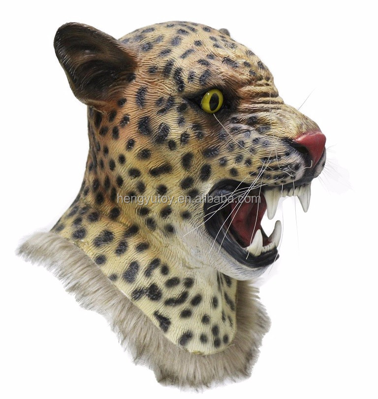 Source young fashion Jaguar latex realistic cartoon tiger mask for party m.alibaba.com