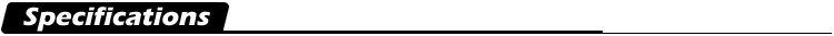Specifications