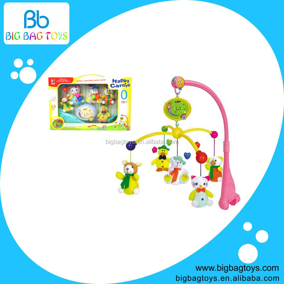 新製品で赤ちゃんのガラガラプラスチック赤ちゃんおもちゃのための豪華な動物問屋・仕入れ・卸・卸売り
