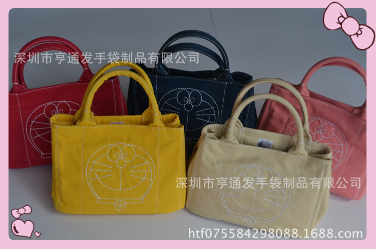 かわいいドラえもん韓国と日本のスタイルデニム化粧品袋付き財布仕入れ・メーカー・工場