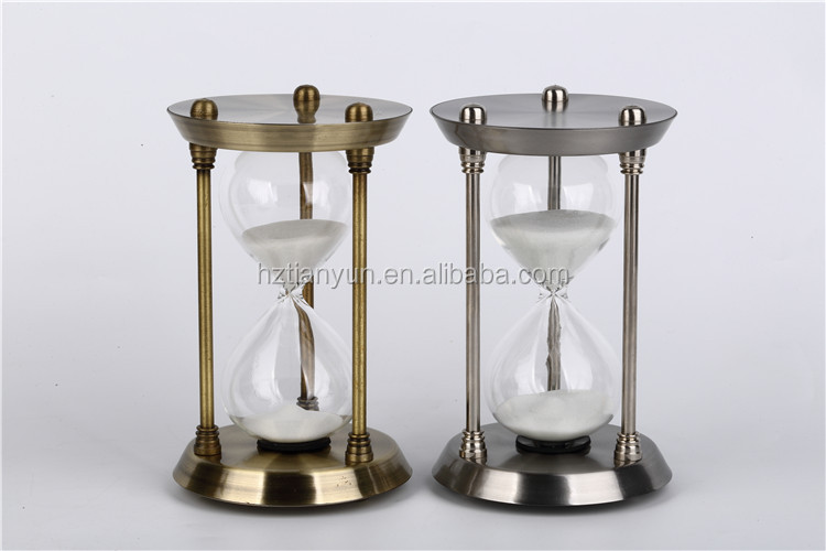 Home Decoration 25 Min Vintage Brass Hourglass - Buy 25 Min Hourglass