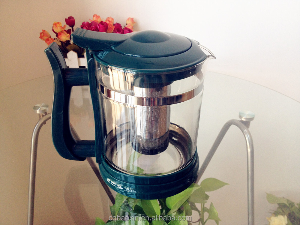 エンド2015最もホットな高耐熱ガラスティーポットコーヒーポット1600ミリリットル( ギャス工場、 渡されたfda、 eu、 sgs、 gb)仕入れ・メーカー・工場