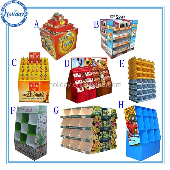 Wine shape cardboard display stand,display rack for red wine