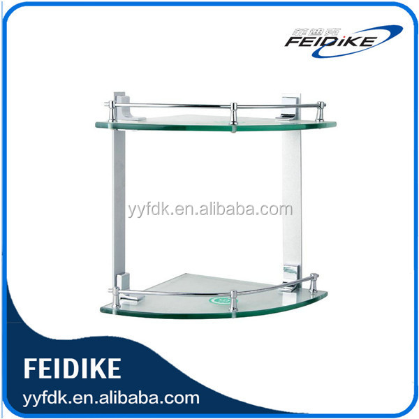 Feidike強化ガラスのコーナーの棚901-2浴室のガラス棚仕入れ・メーカー・工場