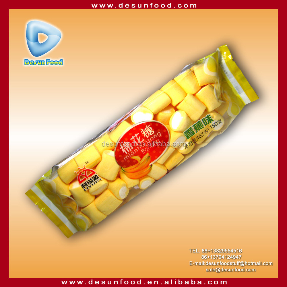 Banana flavour fruit chewing candy