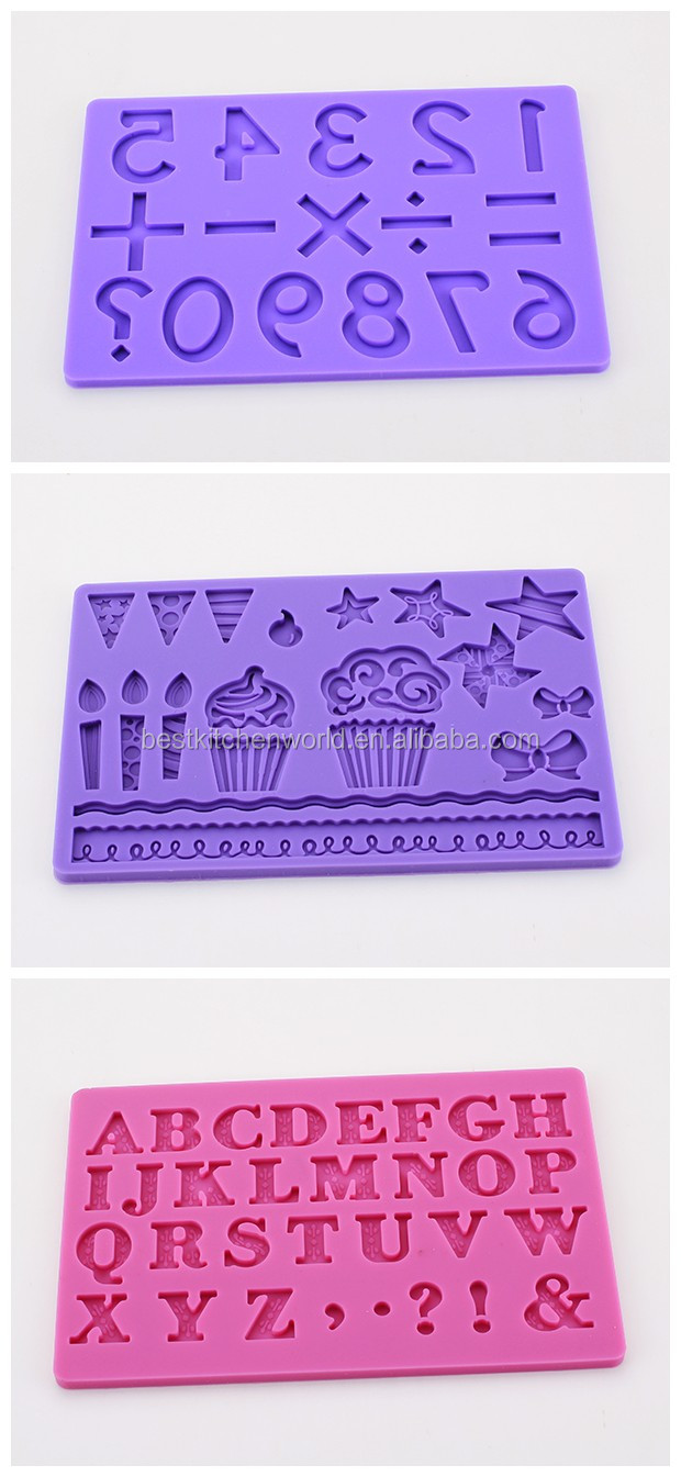 New Design Shape Fondant Cake Decoration Fondant Embossing Molds