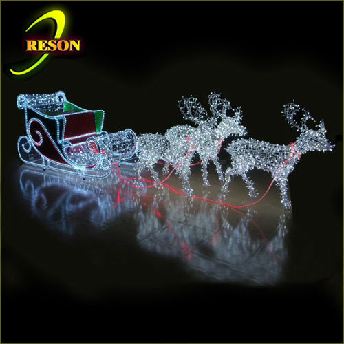 outdoor christmas santa reindeer sleigh view santa outdoor christmas santa reindeer sleigh view santa