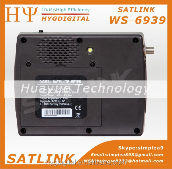 Original Satlink WS-6950 3.5 inch LCD screen Digital Satellite Signal Finder Meter WS 6950 WS-6950 Support KB-LIGHT and BACKLIG