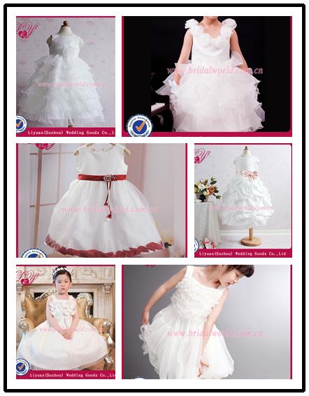 非常に安いカット少女のページェントドレス結婚式のためのパーティーのために問屋・仕入れ・卸・卸売り