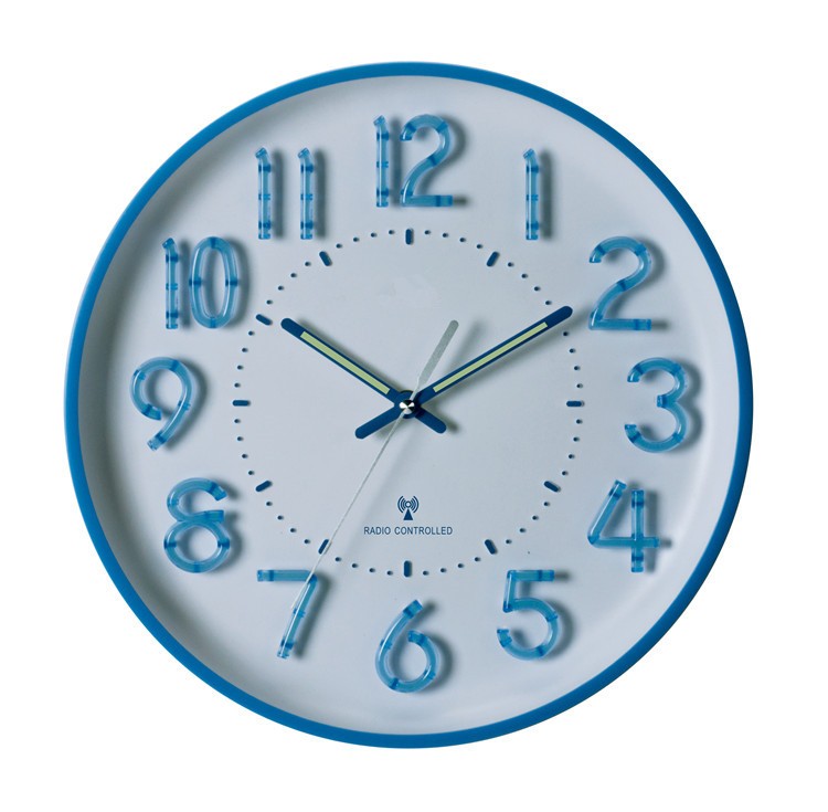 Wholesale Silent Luminous Sweep Wall Clock Radio Controlled Wall Clock