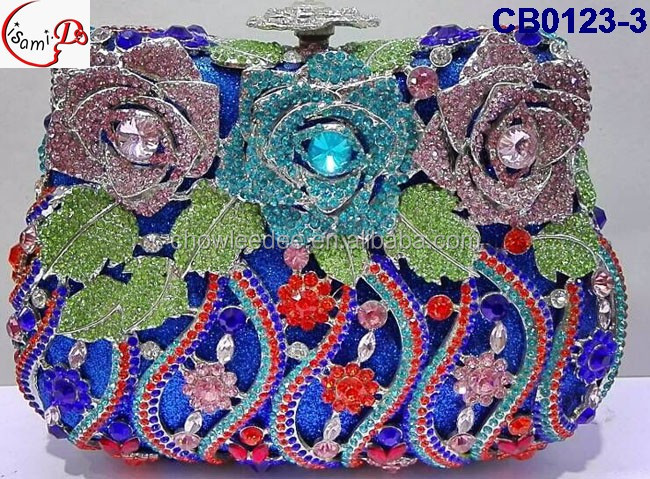 ファッションイブニングcb0121-41/クリスタルストーン付きパーティのクラッチの財布仕入れ・メーカー・工場