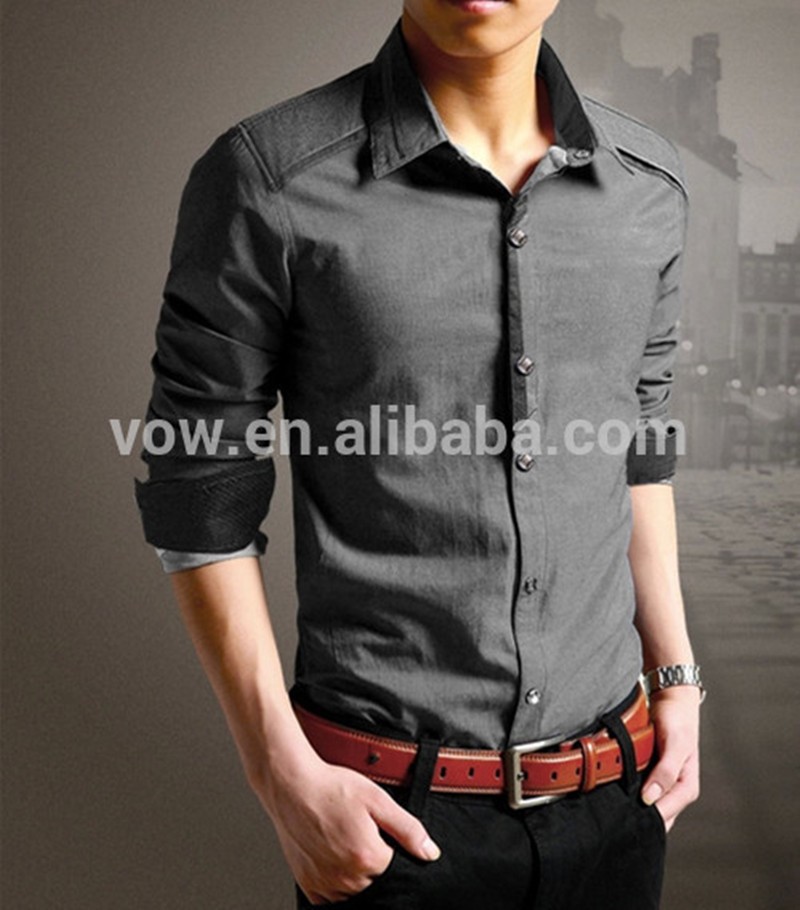 新しいデザイン中国卸売ファッションドレスシャツのための男性仕入れ・メーカー・工場