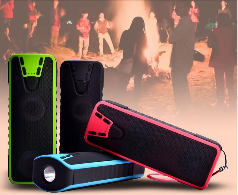 スピーカーのbluetooth 2016ポータブル電源銀行bluetoothスピーカーワイヤレスで懐中電灯/ ledライト仕入れ・メーカー・工場