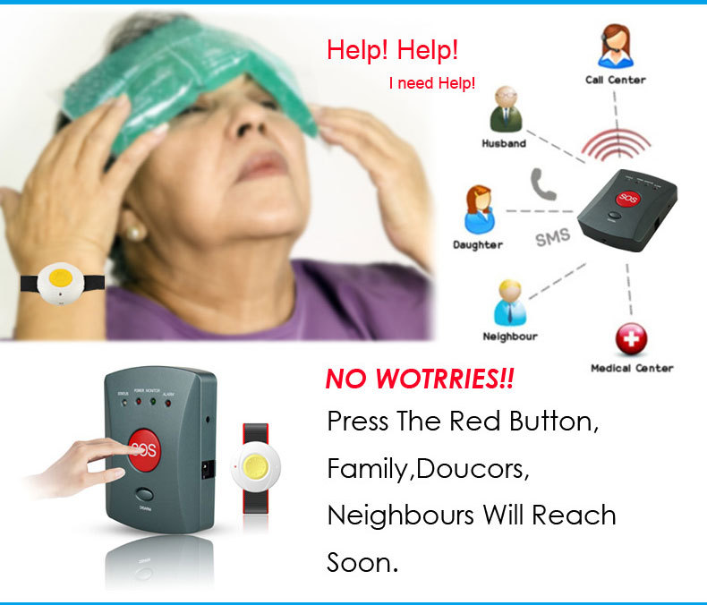 Safety Bracelet For Elderly Best Bracelets Sos Elderly Help Gsm Personal Emergency Alarm System Wireless With