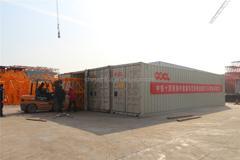 2016 luffing QTZ80 (6010)移動タワークレーン価格によるjinkuiで中国仕入れ・メーカー・工場