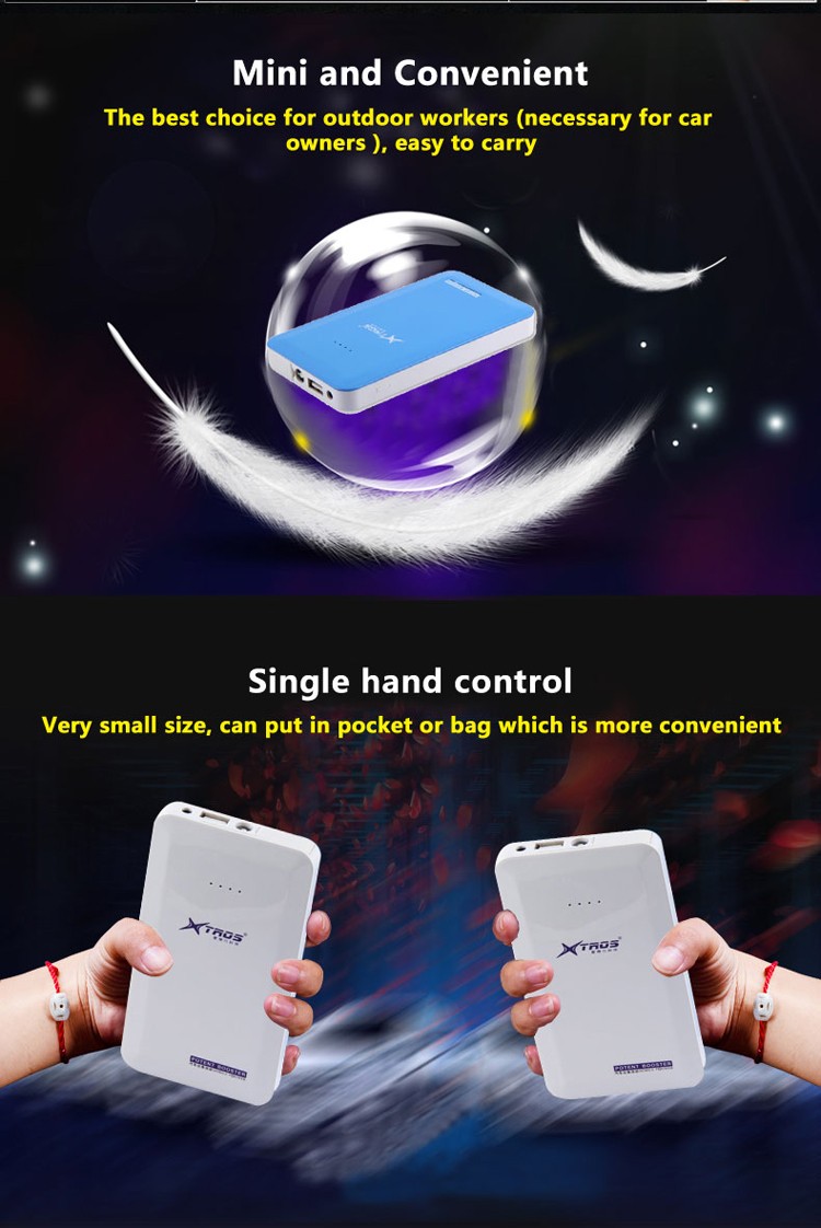 SOS LED lighting car power unit auto engine starter booster cigarette lighter car battery charger