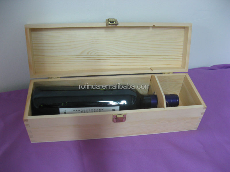Wooden Champagne box for three bottle wooden wine gift box