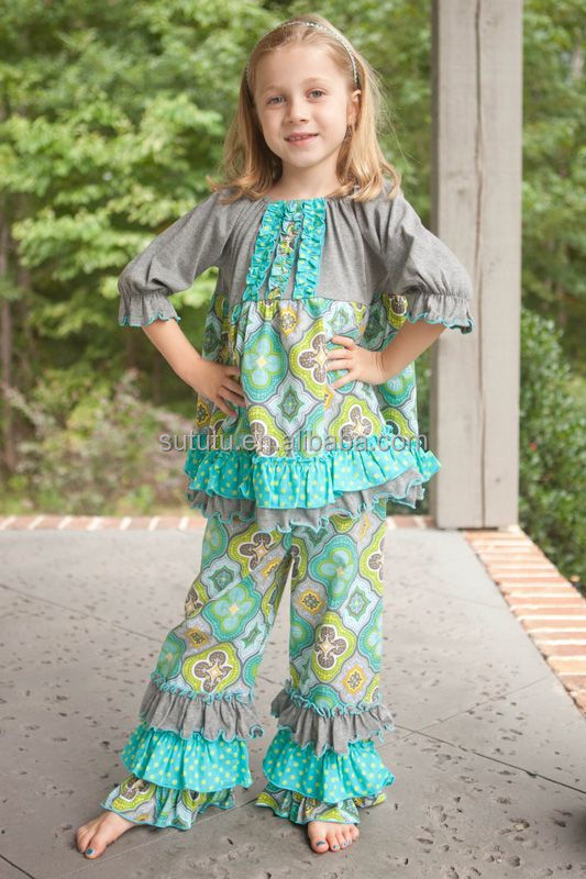 赤ちゃん卸売きれいなファッションセットは、 子供たちの衣装小さな女の子美しいスタイルリメイクブティック衣類セット問屋・仕入れ・卸・卸売り