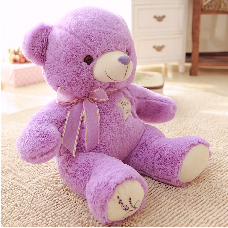 lavender stuffed bear