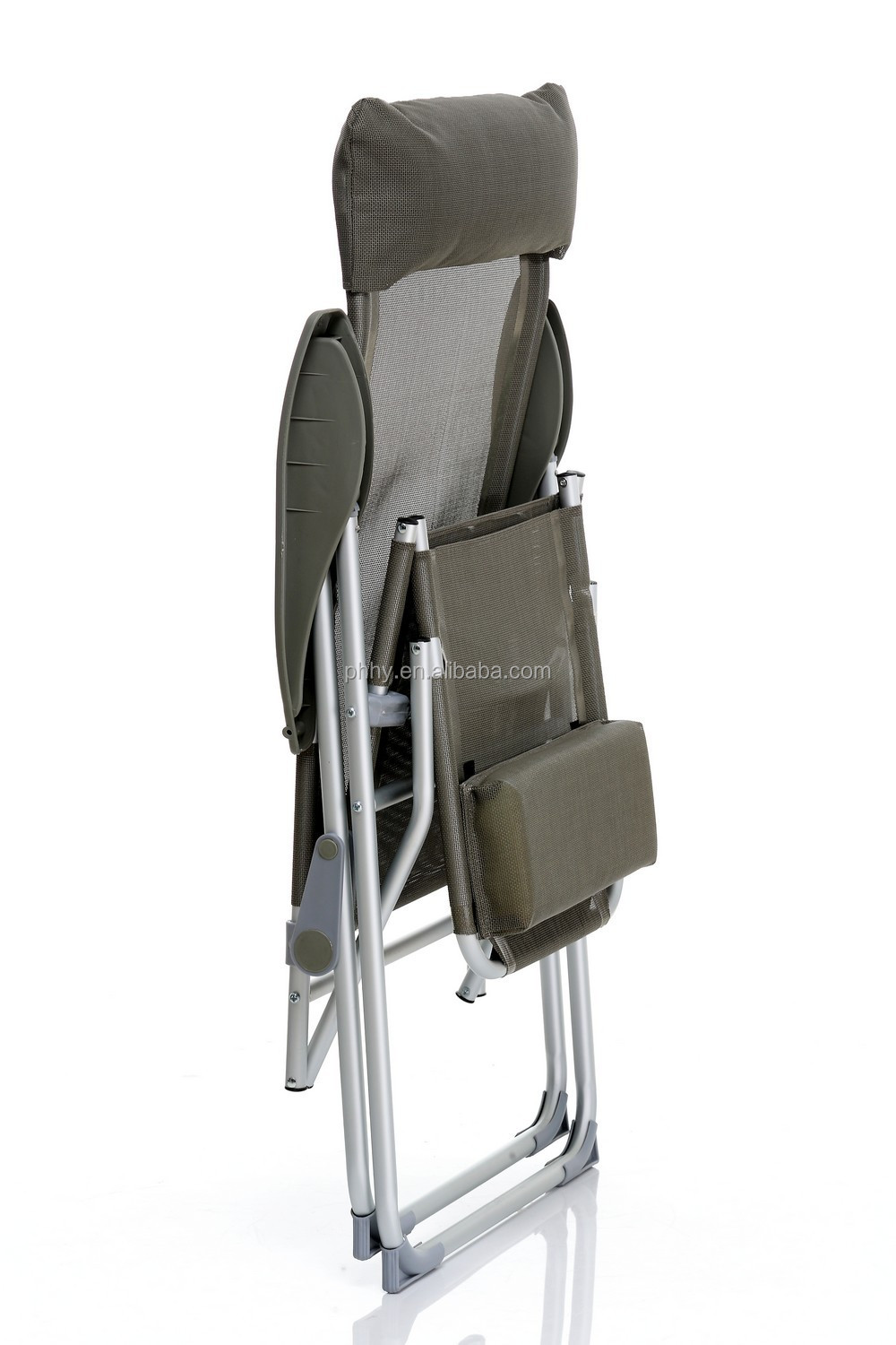 ajustableアルミラウンジサンラウンジフットレスト付き折りたたみ椅子仕入れ・メーカー・工場
