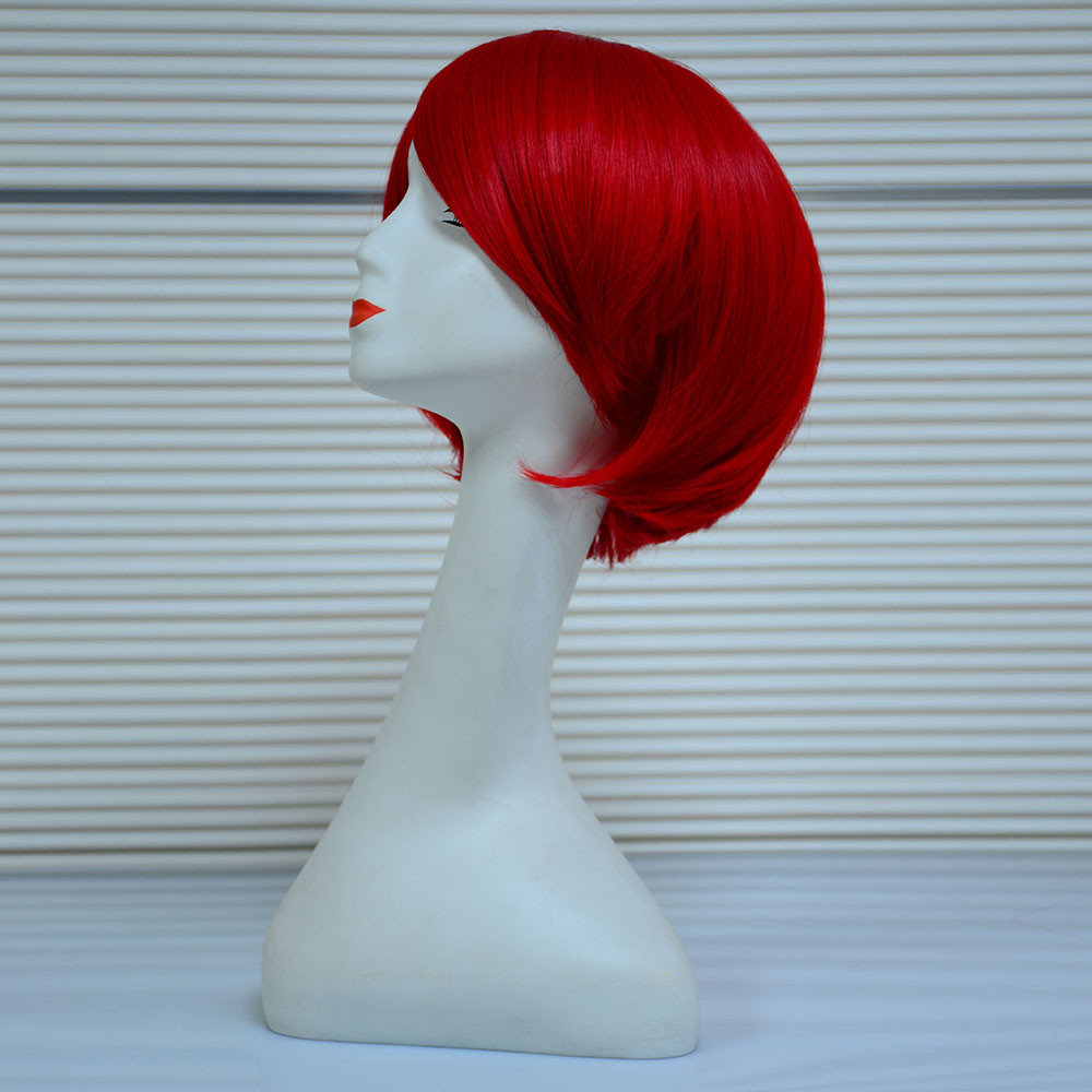2016安いファッション人工毛かつら赤色コスプレパーティーかつら用卸売 問屋・仕入れ・卸・卸売り