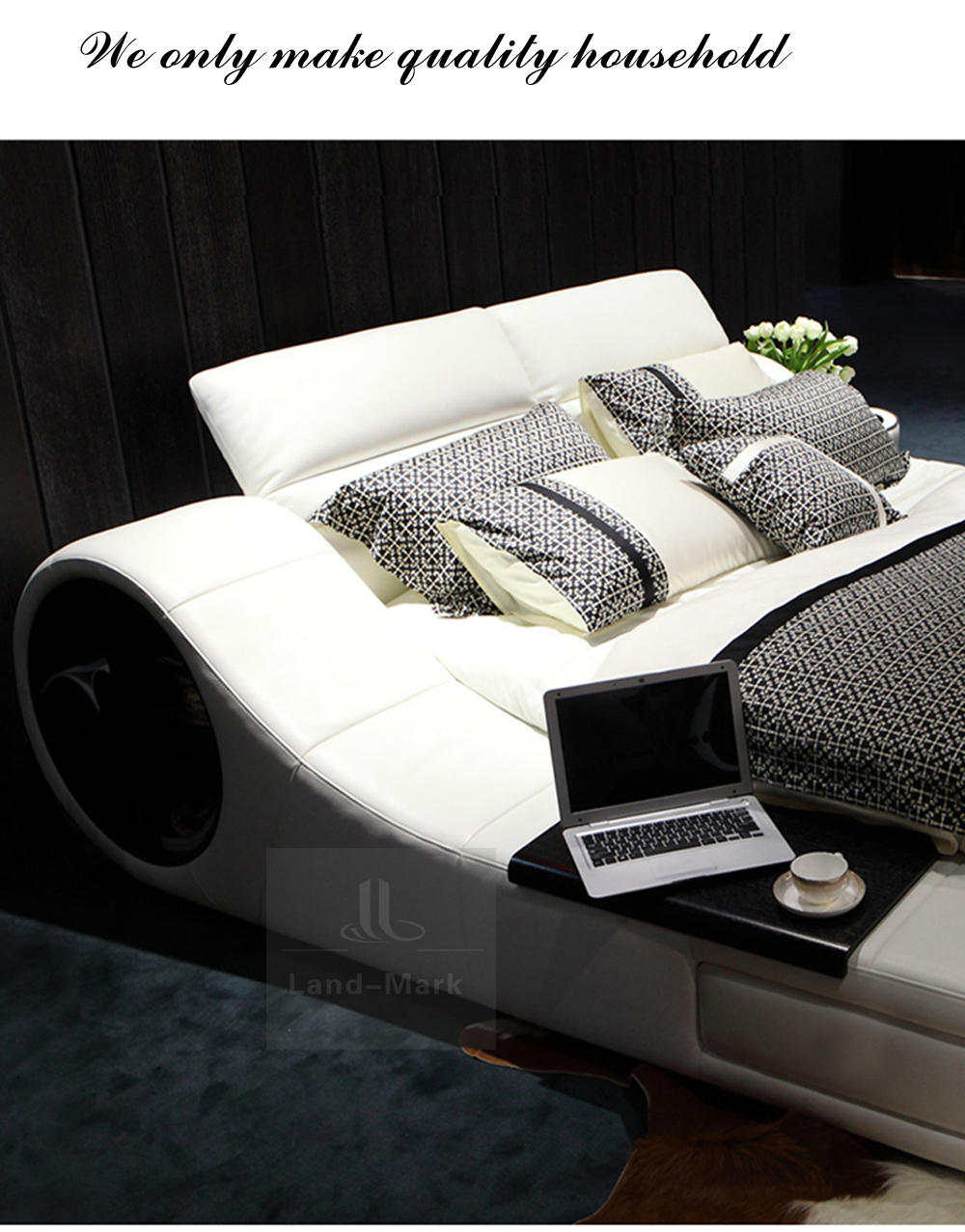 Woonkamer moderne lederen sofa/hot koop nieuwe ontwerp slaapkamer ...