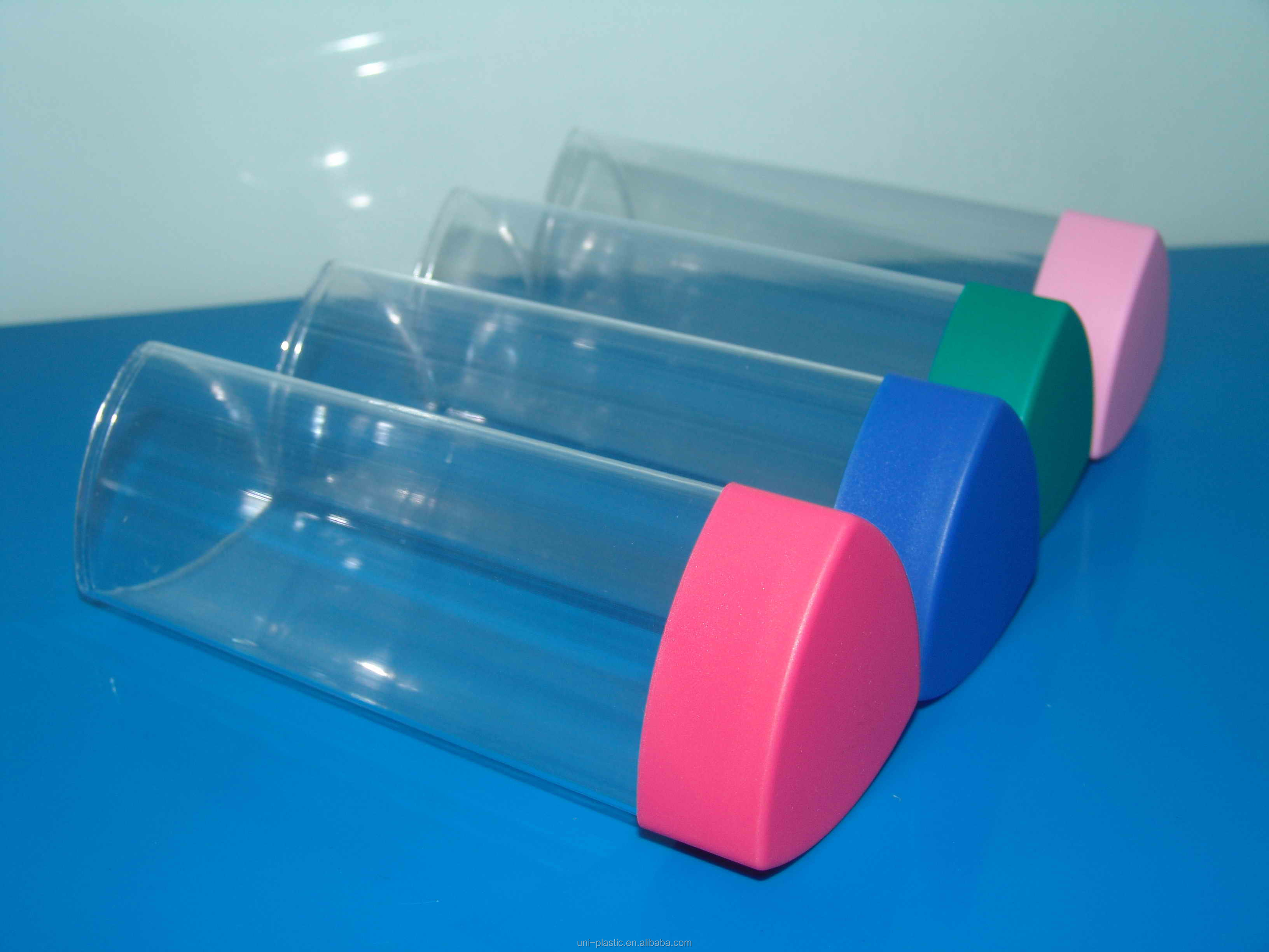 Clear pvc tube packaging for food