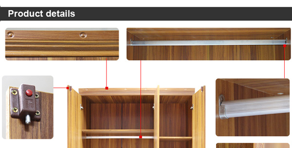 木製のワードローブのデザイン/モダンなデザインの寝室の家具ワードローブ/現代のワードローブ仕入れ・メーカー・工場