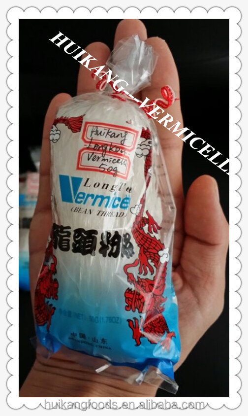 Longkou Vermielli 100g made by Mung bean starch grade A with certificates