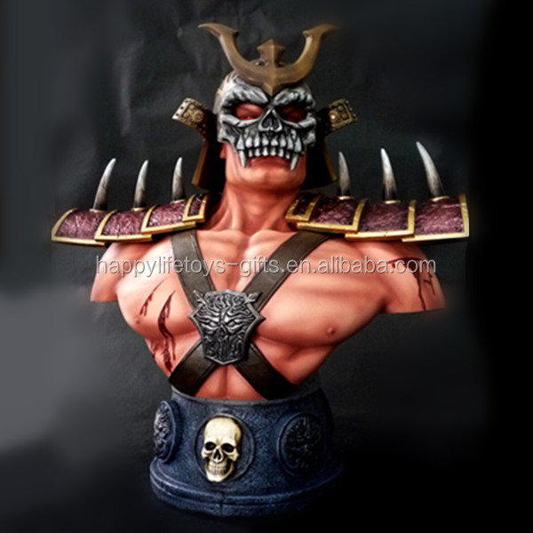 Life Size Resin Statue Mortal Kombat Custom Human Bust Made In China