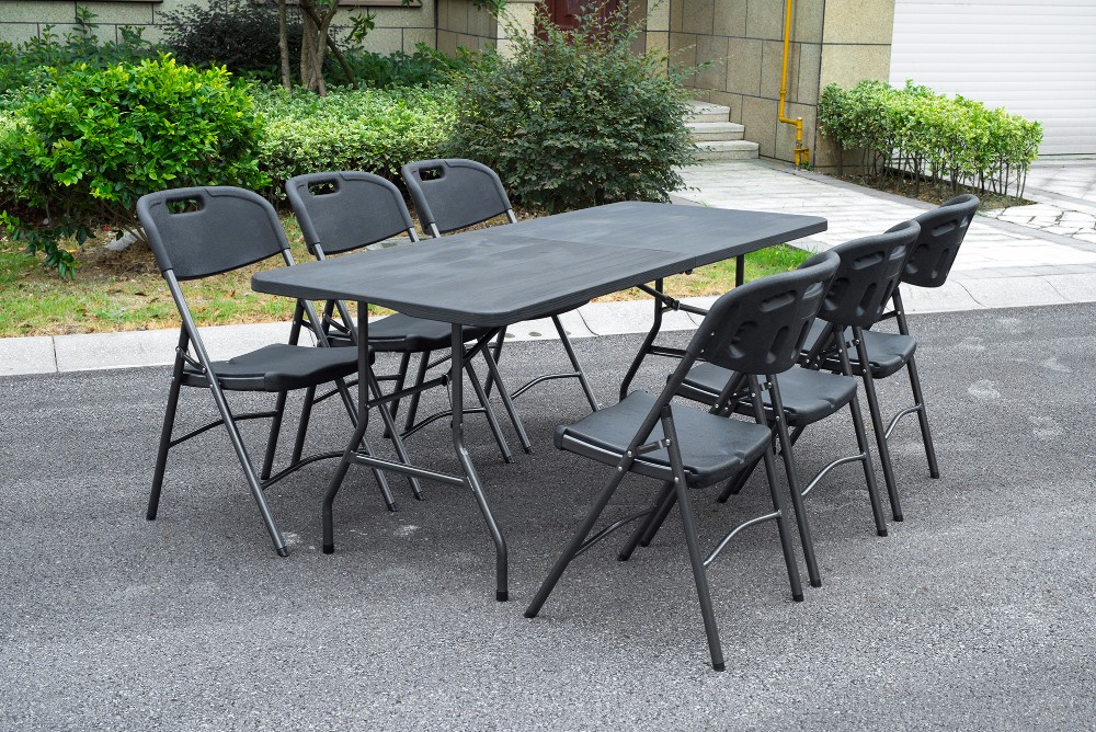 Outdoor Plastic Table And Chair Set,Outdoor Plastic Dinning Furniture