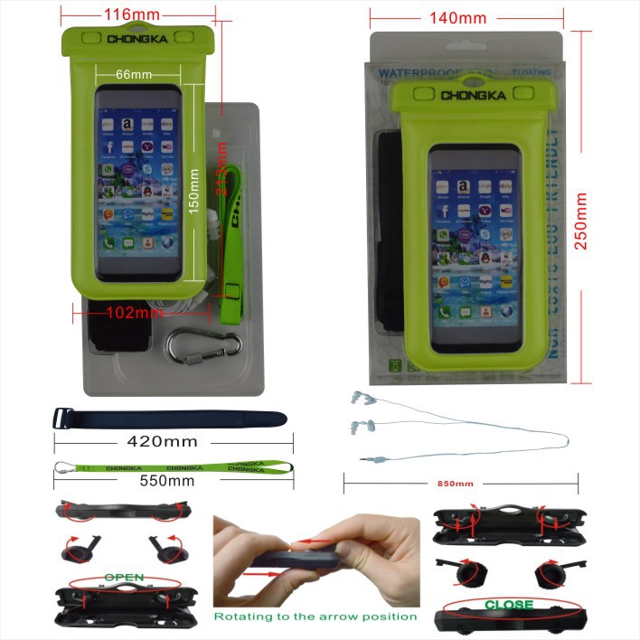 2015 Factory Price High Quality Mobile Phone PVC Waterproof Bag