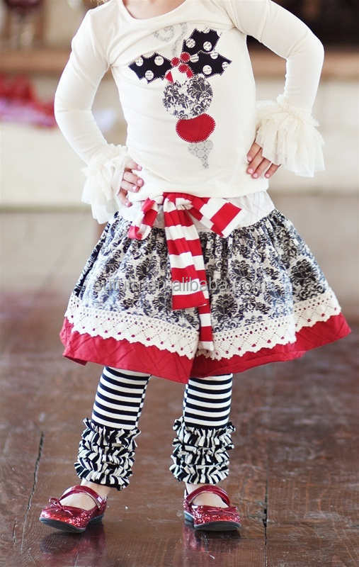 アメリカの女の子ブティック秋衣装子供の秋の愛らしい3個のクリスマスクリスマス衣装2014年ブティック衣類セット問屋・仕入れ・卸・卸売り
