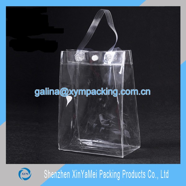 Transparent pvc shopping bag