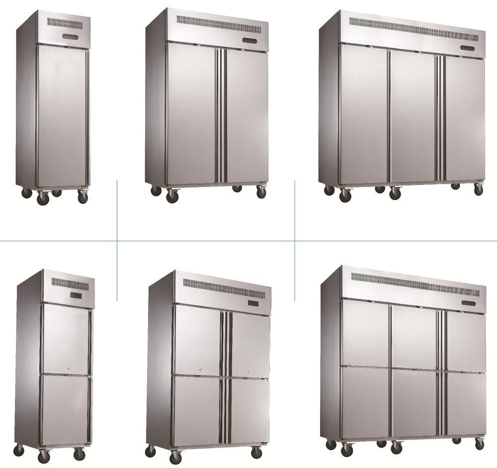 6ドアステンレス鋼直立冷蔵庫冷凍庫仕入れ・メーカー・工場